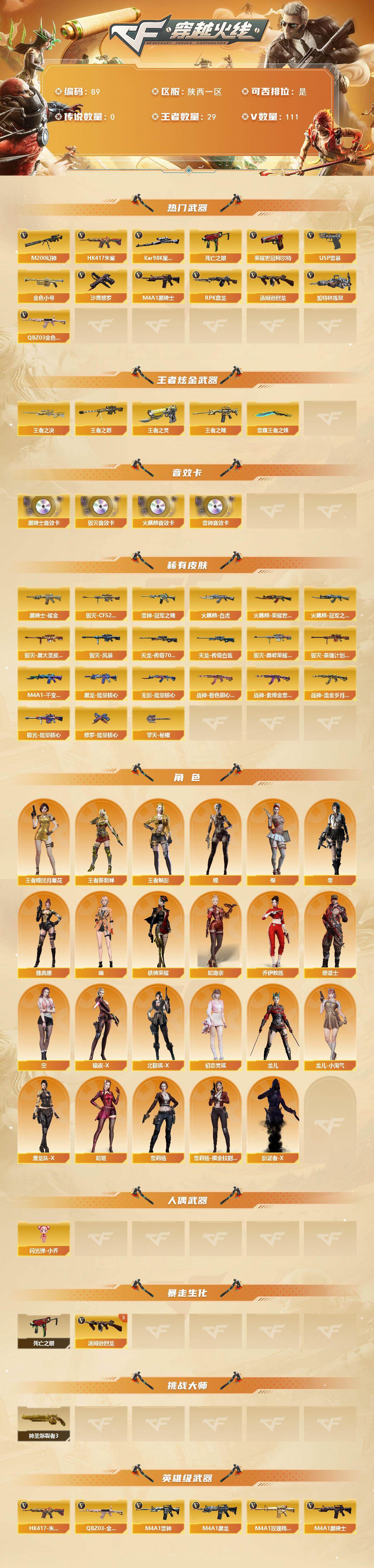 CFCMW422018穿越火线账号详情图2