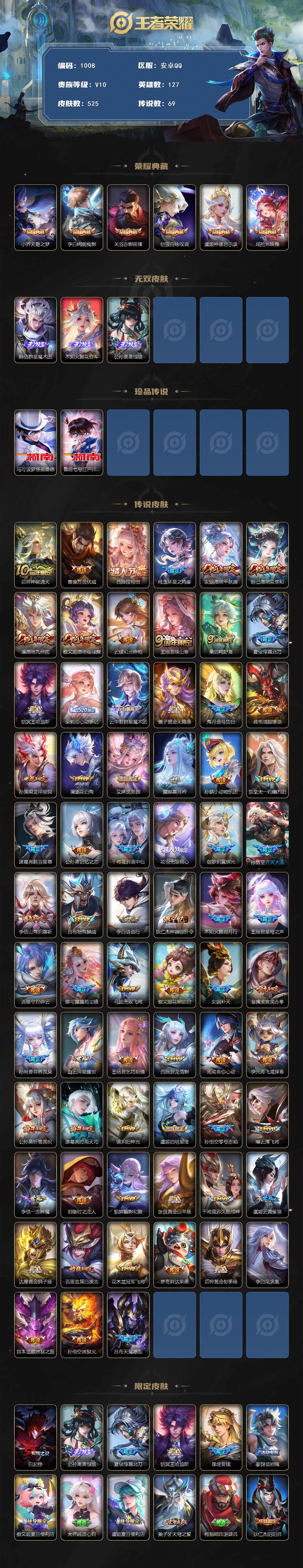 WZCMW3393641王者荣耀账号详情图2