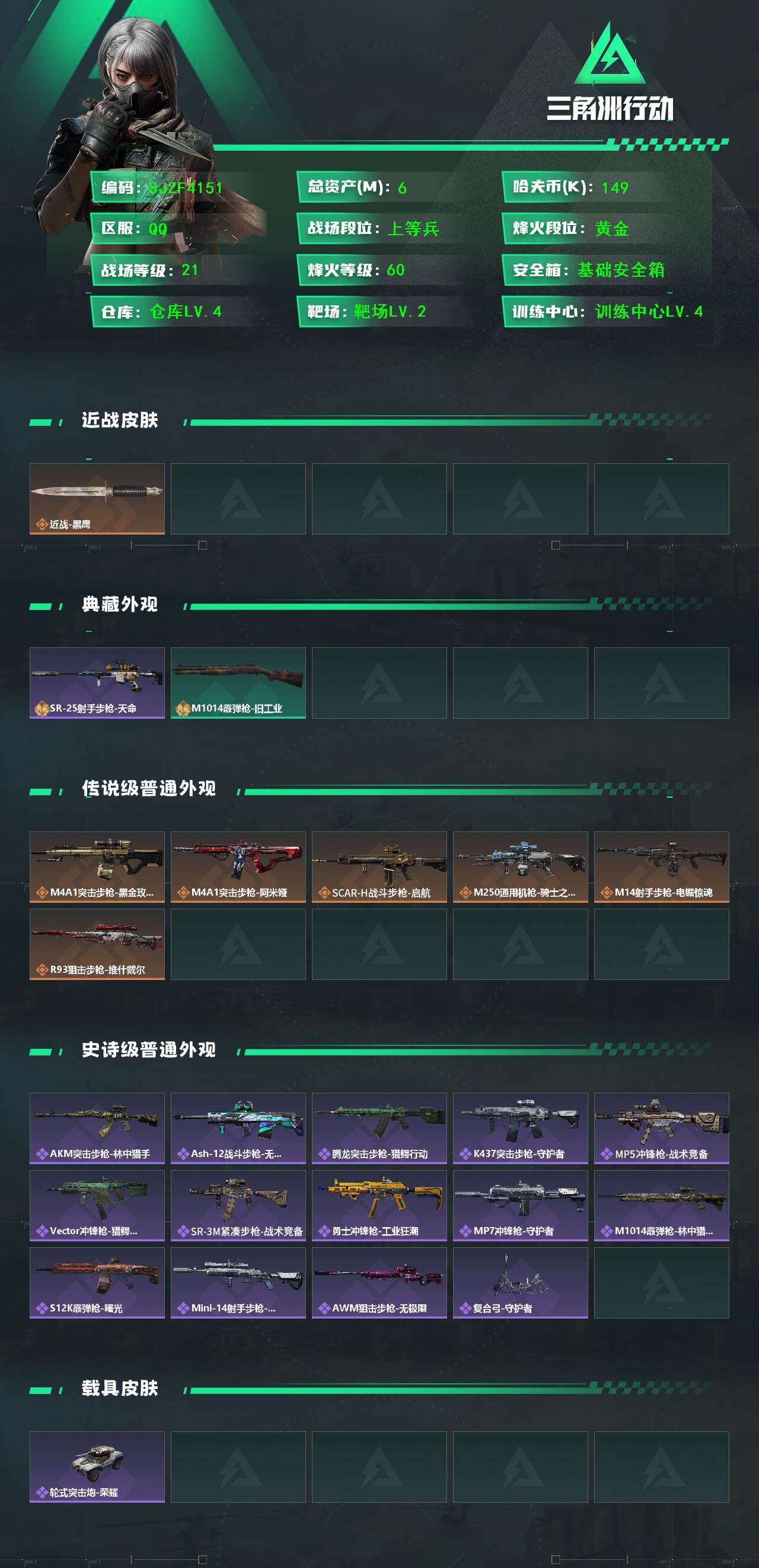 SJZCMW385633三角洲行动账号详情图2 SJZCMW385633三角洲行动账号详情图2
