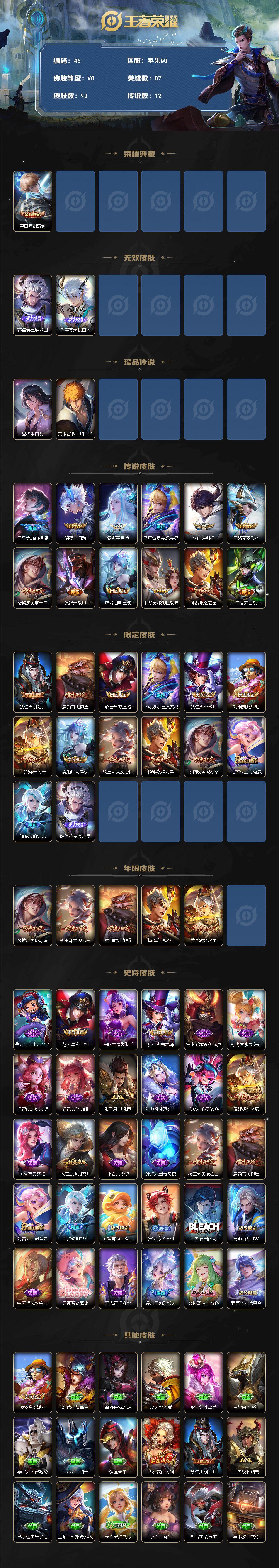 WZCMW495883王者荣耀账号详情图2