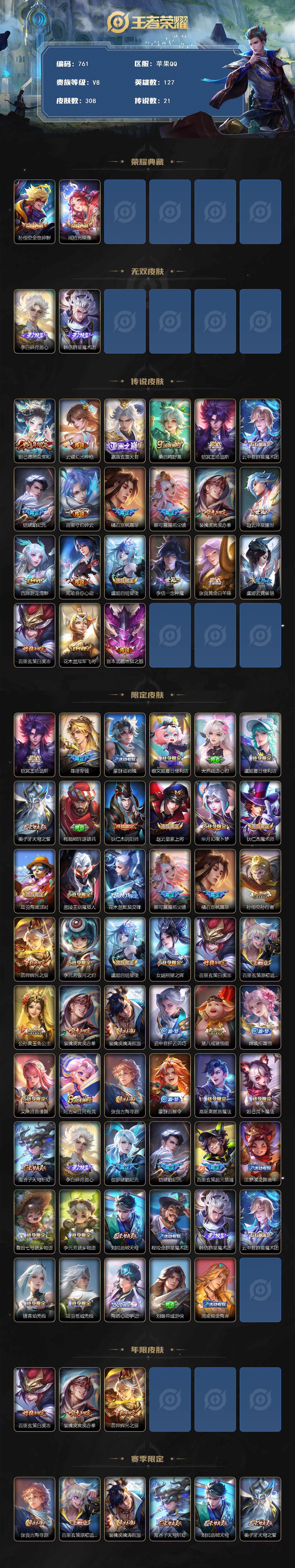 WZCMW3394267王者荣耀账号详情图2