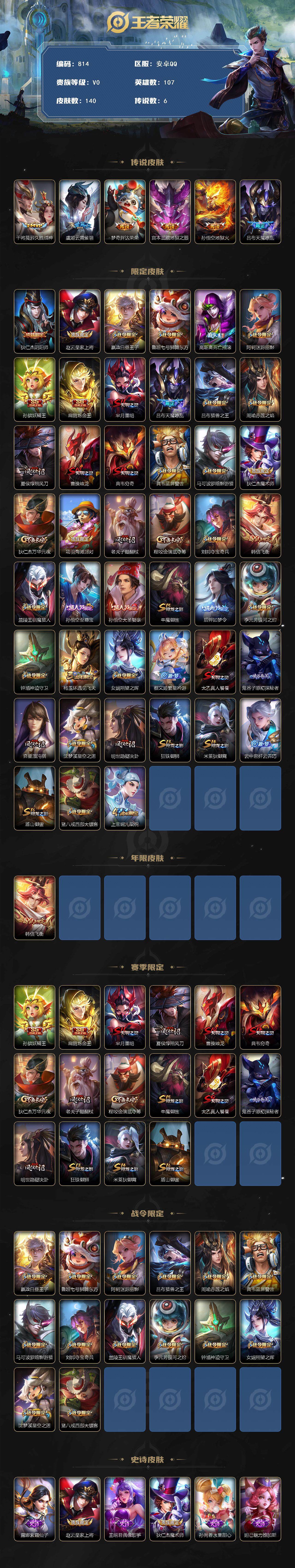 WZCMW3394311王者荣耀账号详情图2