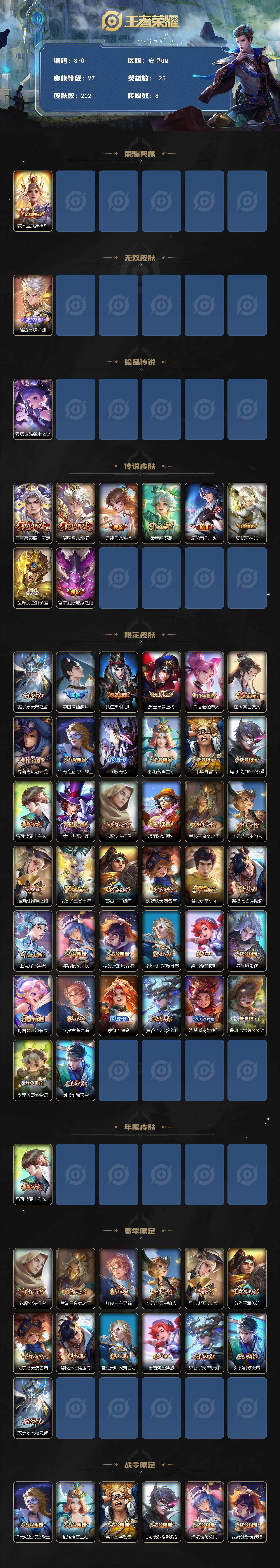 WZCMW3394790王者荣耀账号详情图2