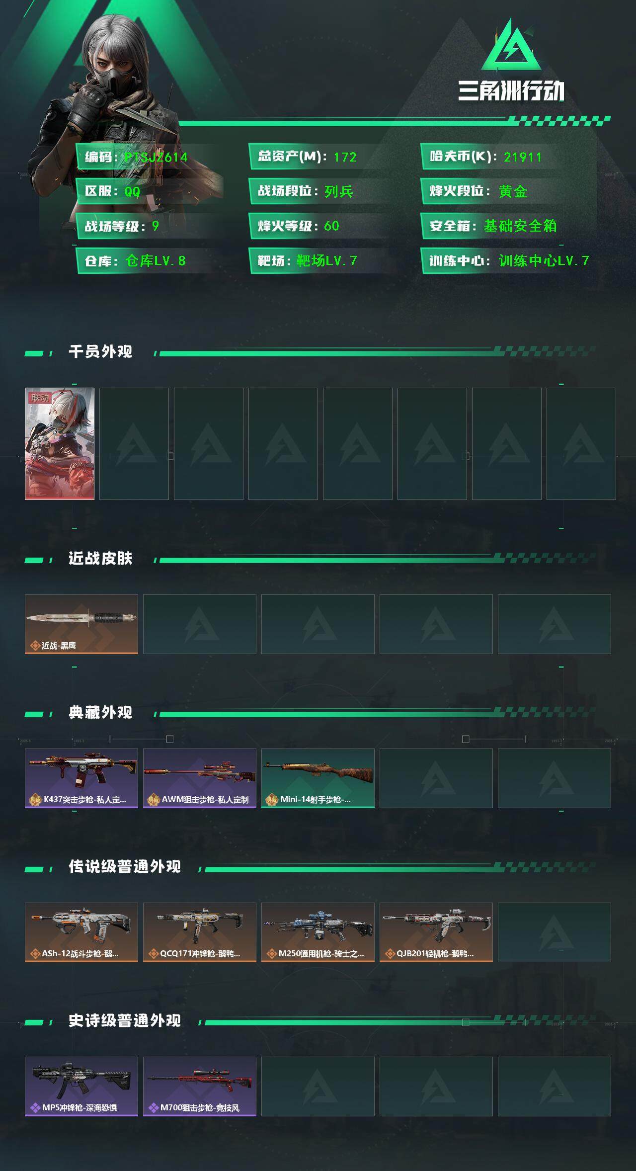 SJZCMW393200三角洲行动账号详情图2