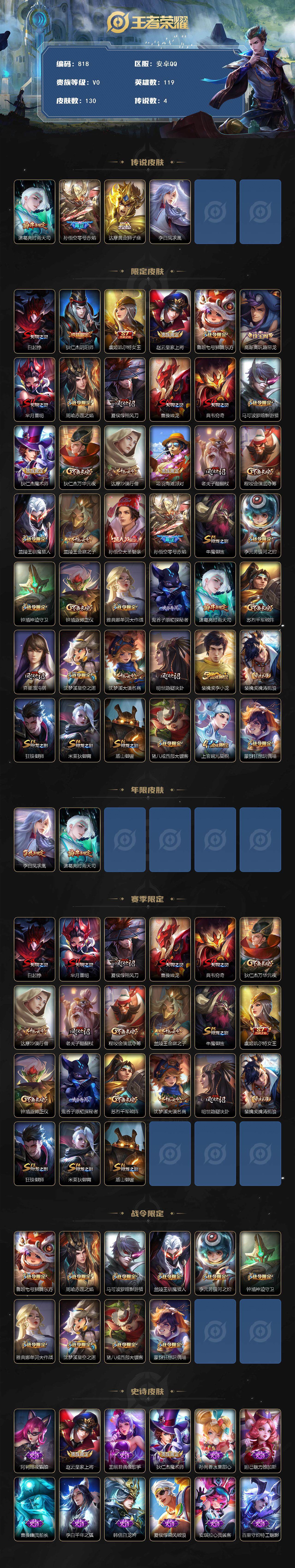 WZCMW3394276王者荣耀账号详情图2