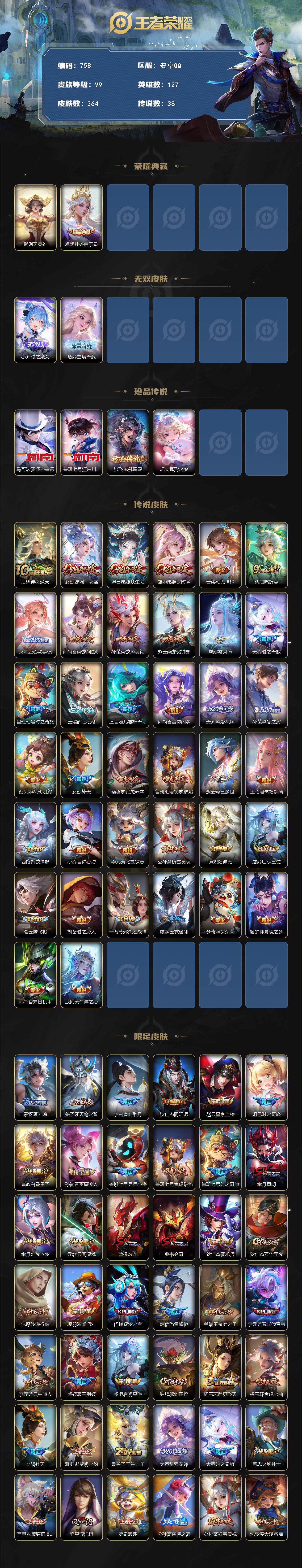 WZCMW3394302王者荣耀账号详情图2