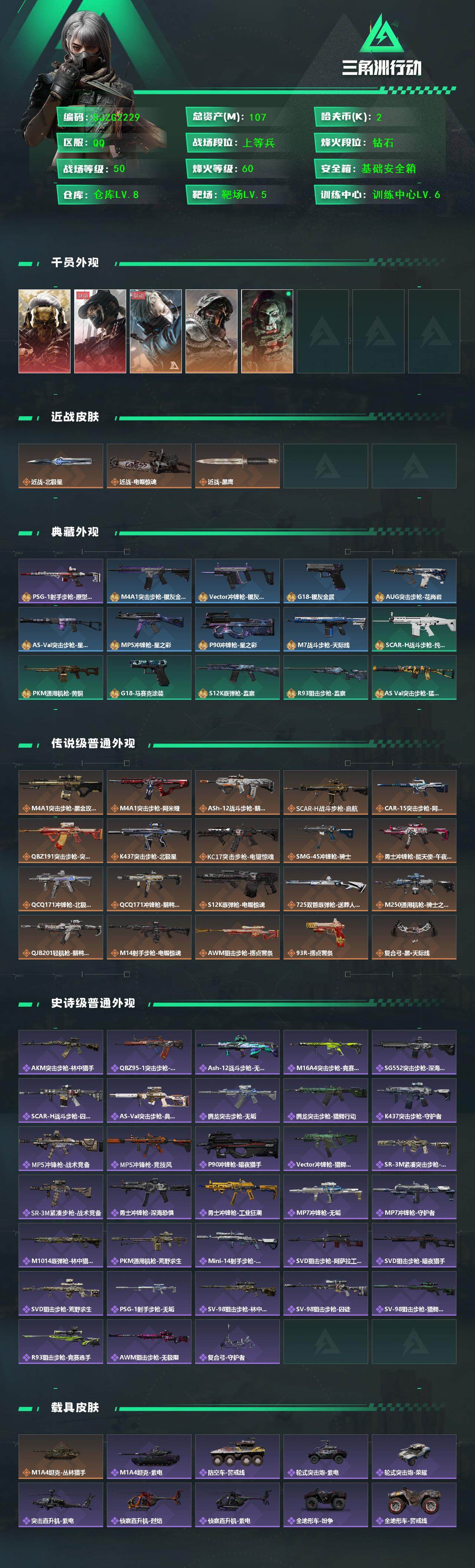 SJZCMW385632三角洲行动账号详情图2 SJZCMW385632三角洲行动账号详情图2