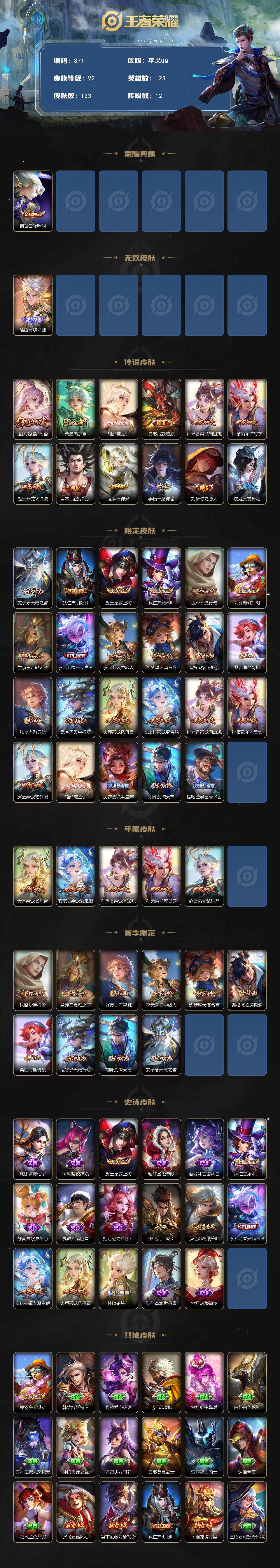 WZCMW3394793王者荣耀账号详情图2