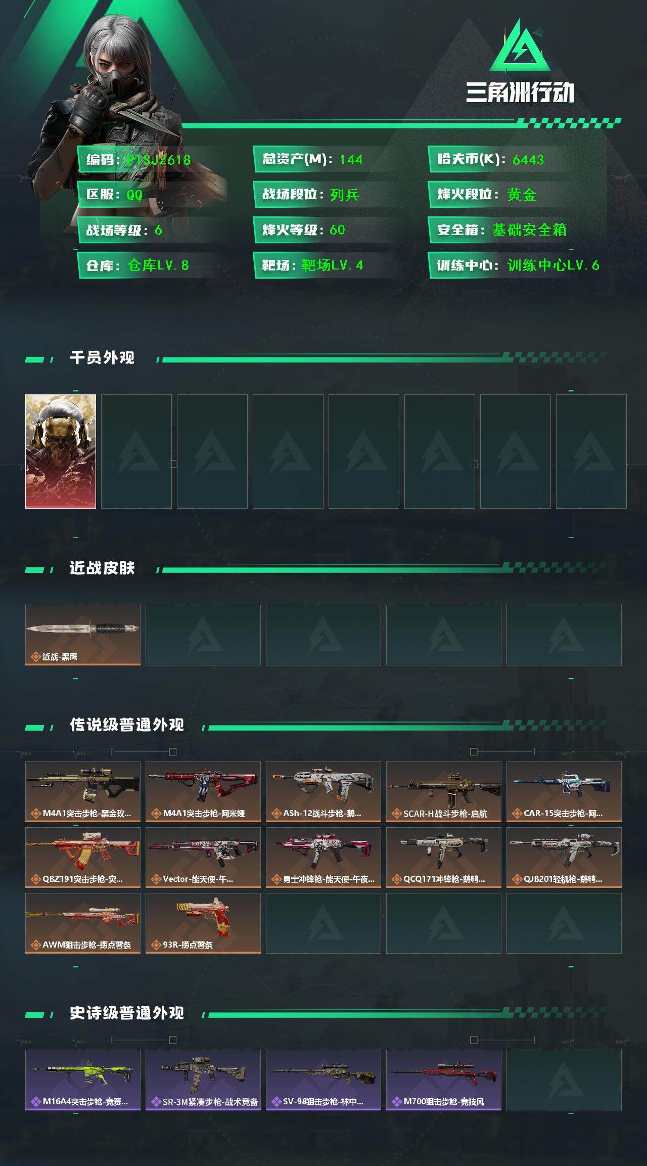 SJZCMW393201三角洲行动账号详情图2