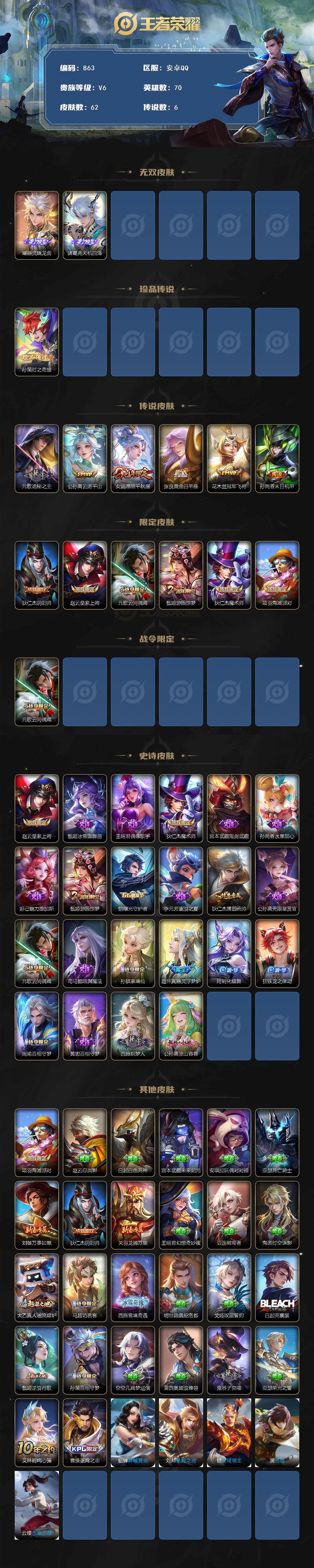 WZCMW3394944王者荣耀账号详情图2