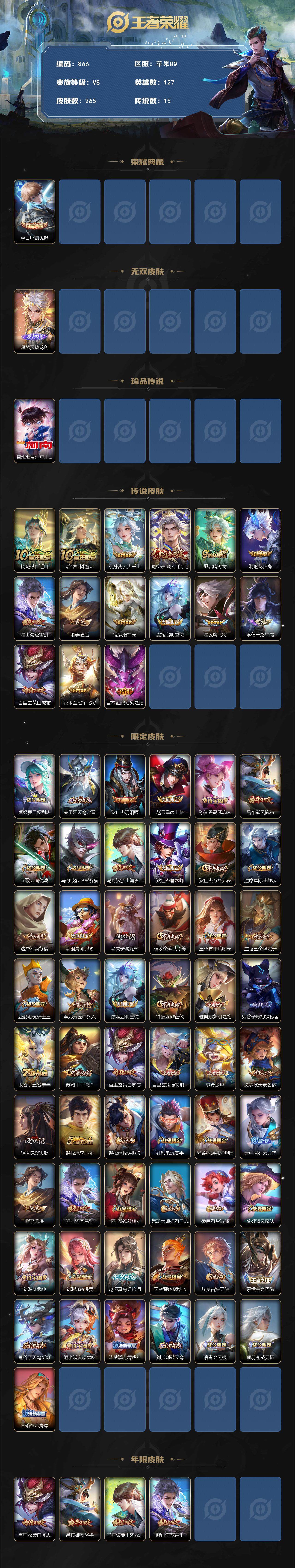 WZCMW3394946王者荣耀账号详情图2