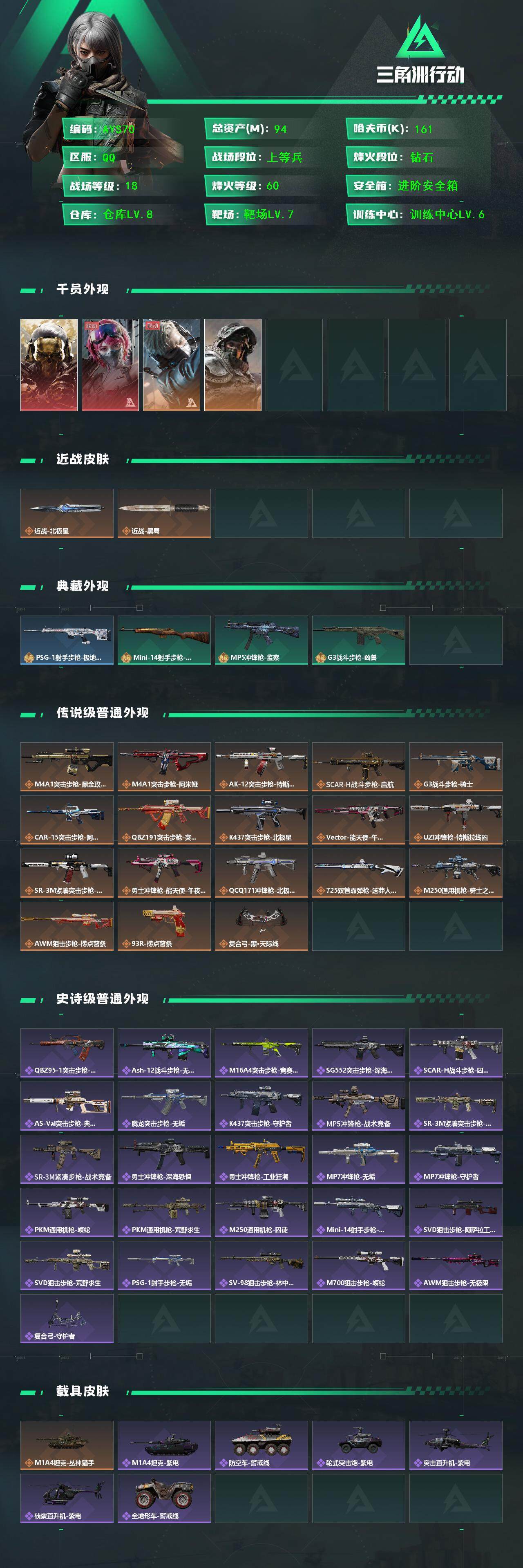 SJZCMW47864三角洲行动账号详情图3