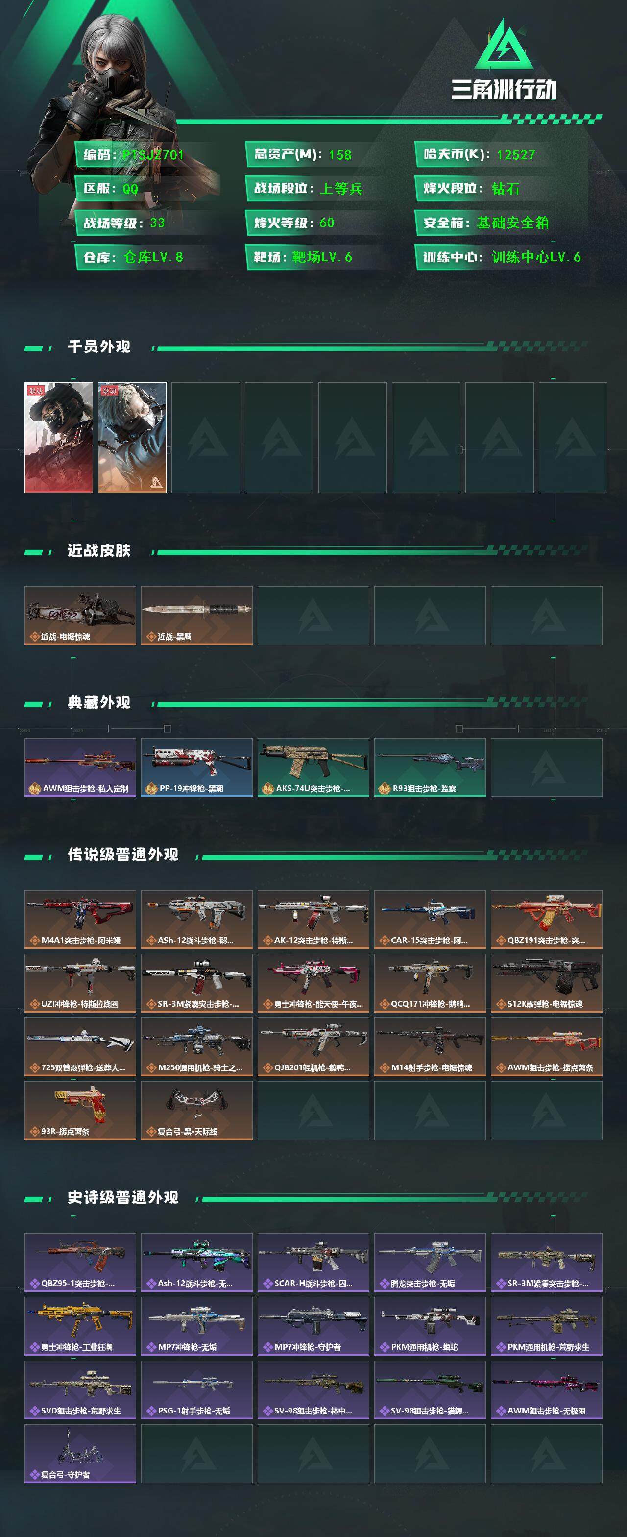 SJZCMW393229三角洲行动账号详情图2