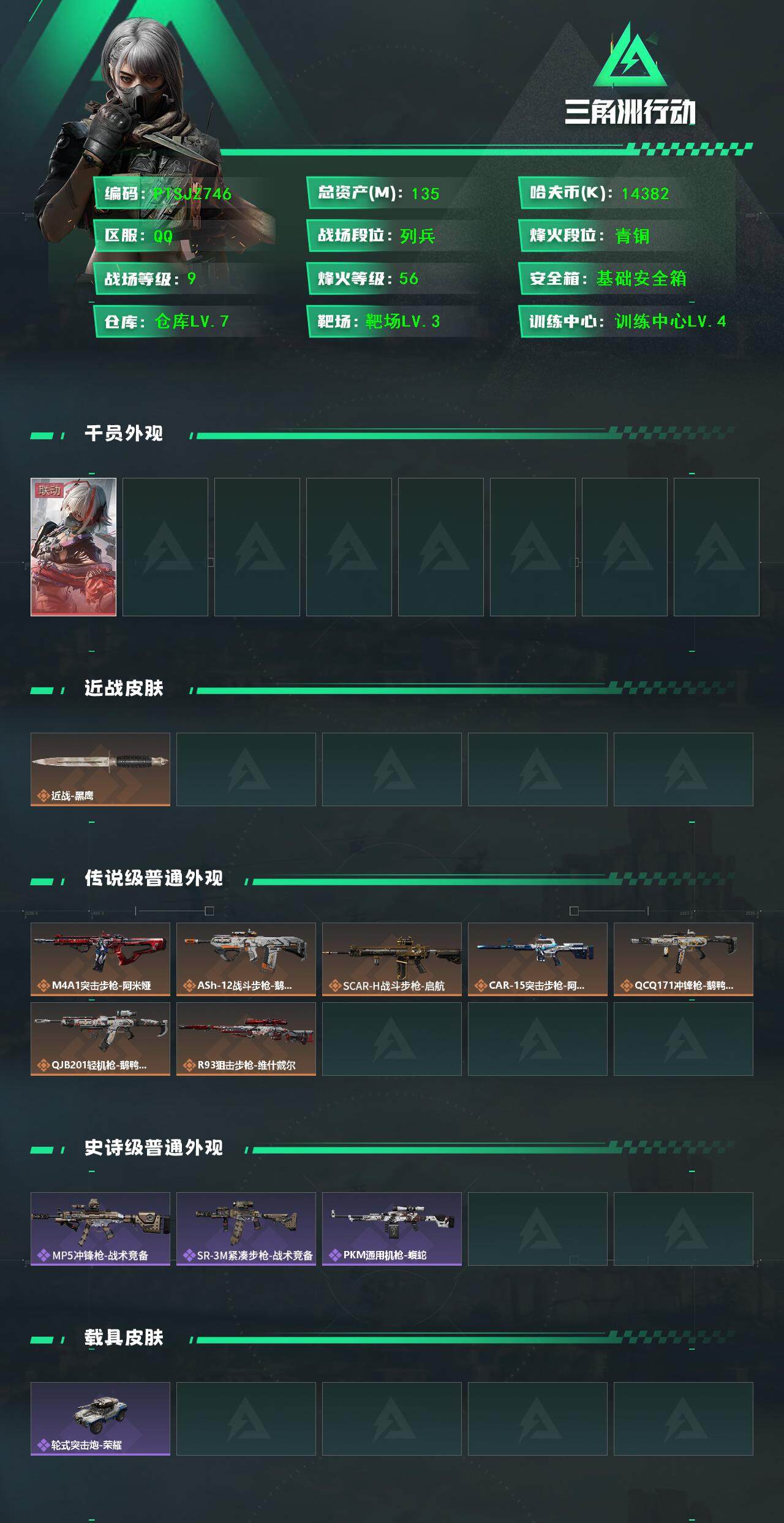 SJZCMW385706三角洲行动账号详情图2 SJZCMW385706三角洲行动账号详情图2