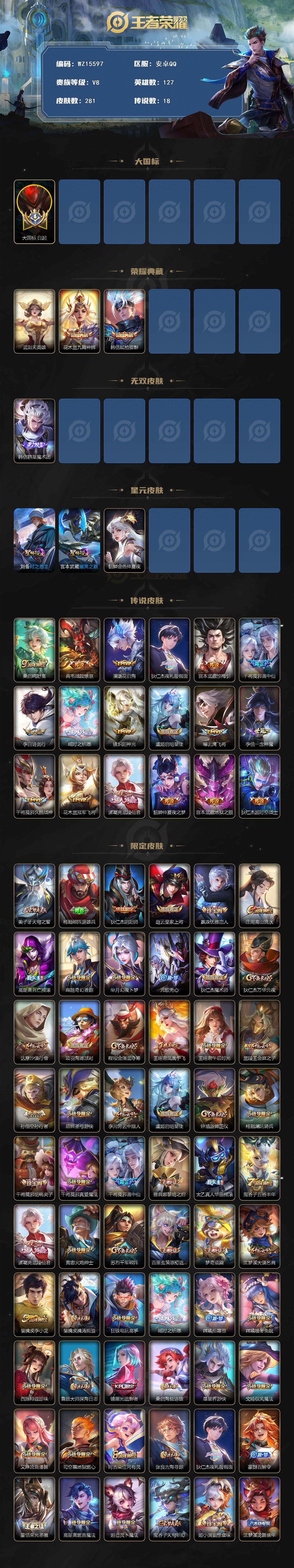 WZ0349681王者荣耀账号详情图2