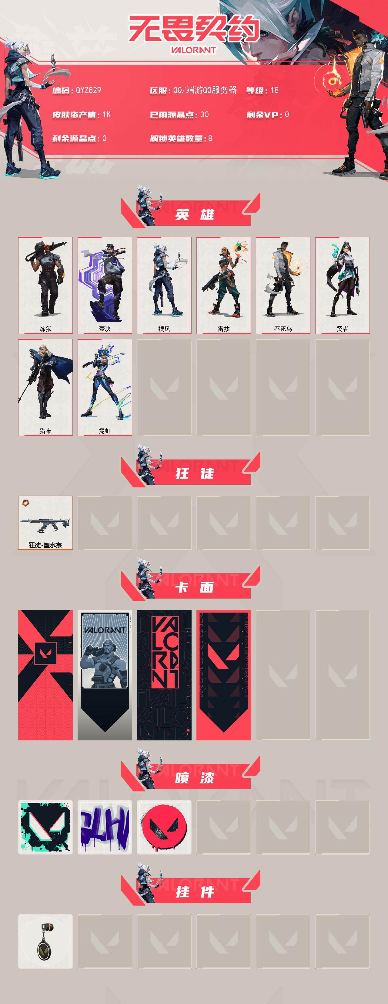 WWQEY326504无畏契约账号详情图2 WWQEY326504无畏契约账号详情图2