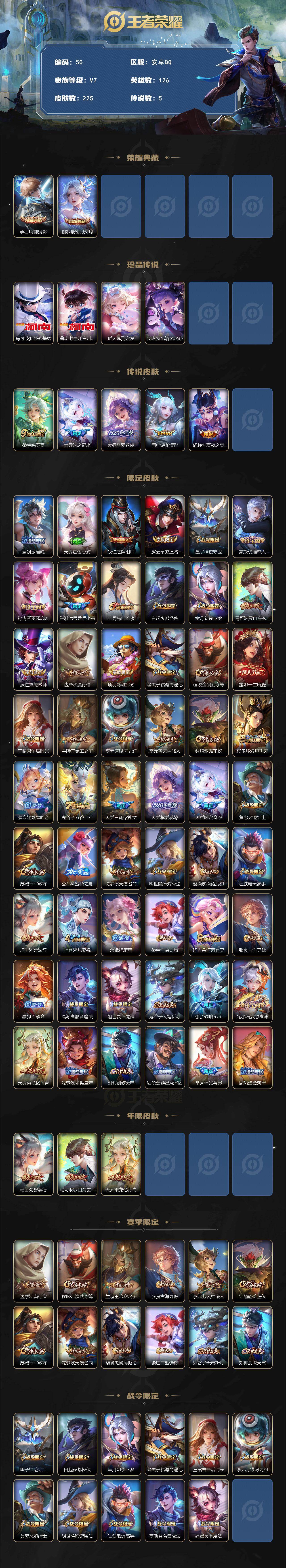 WZCMW495825王者荣耀账号详情图2