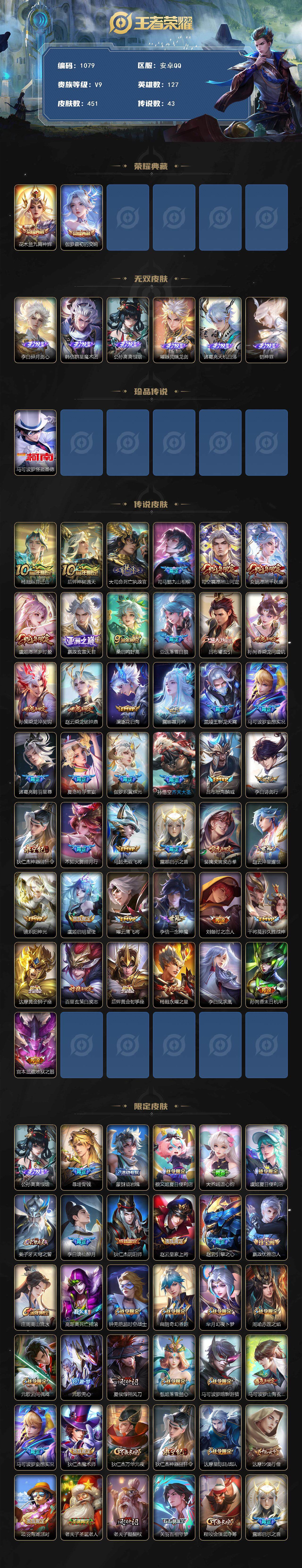 WZCMW3396015王者荣耀账号详情图2