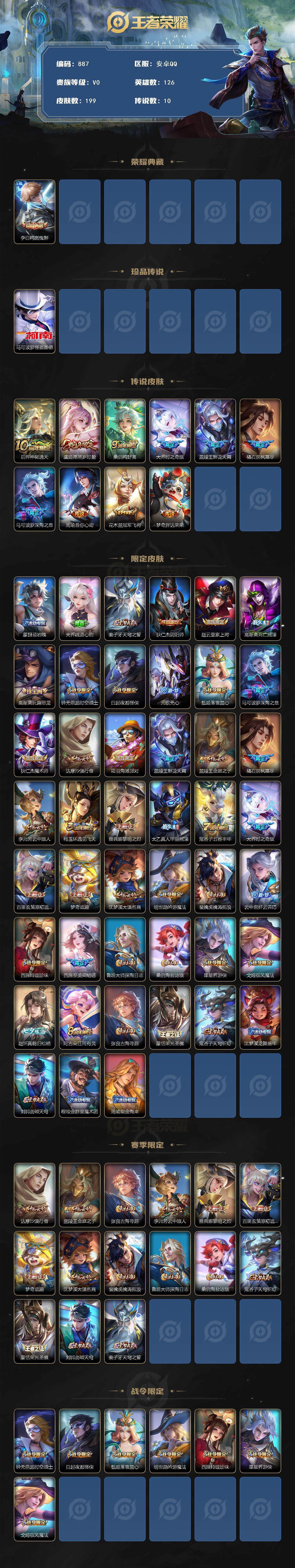 WZCMW3396192王者荣耀账号详情图2 WZCMW3396192王者荣耀账号详情图2