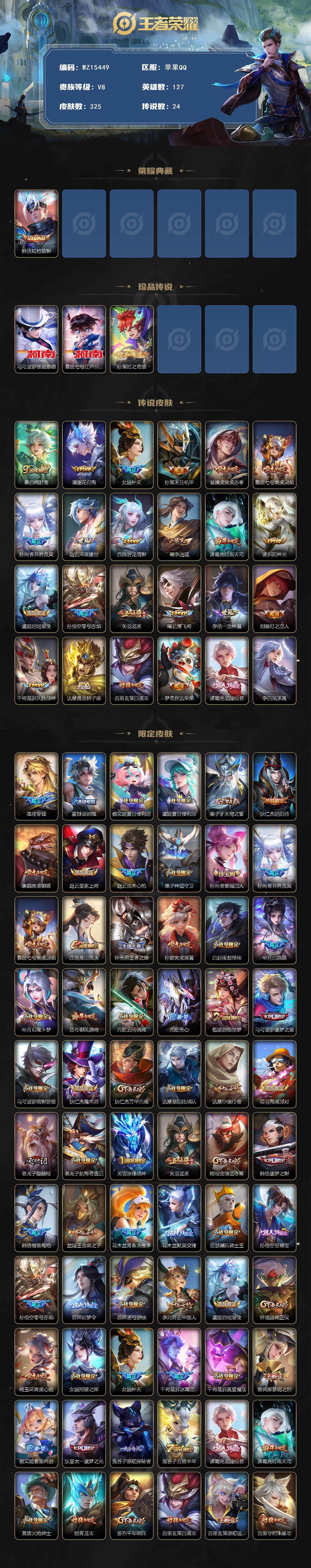 WZ0349633王者荣耀账号详情图2