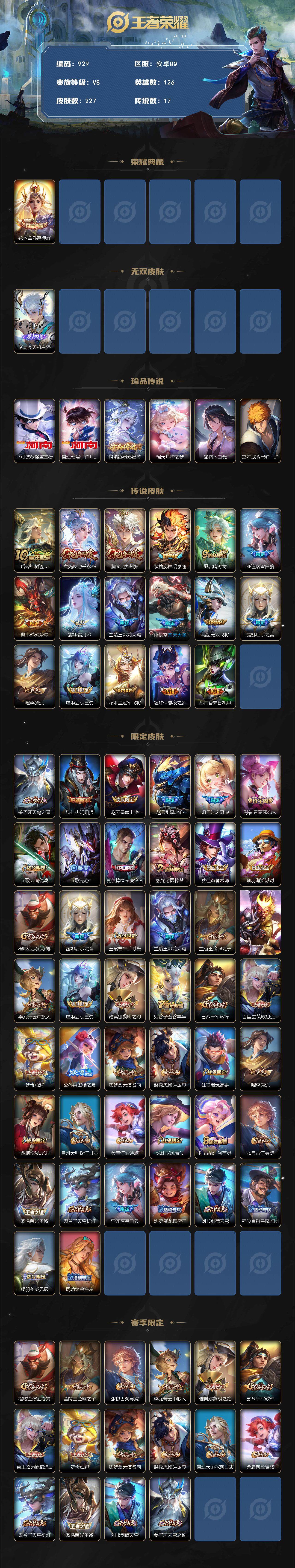 WZCMW3396499王者荣耀账号详情图2