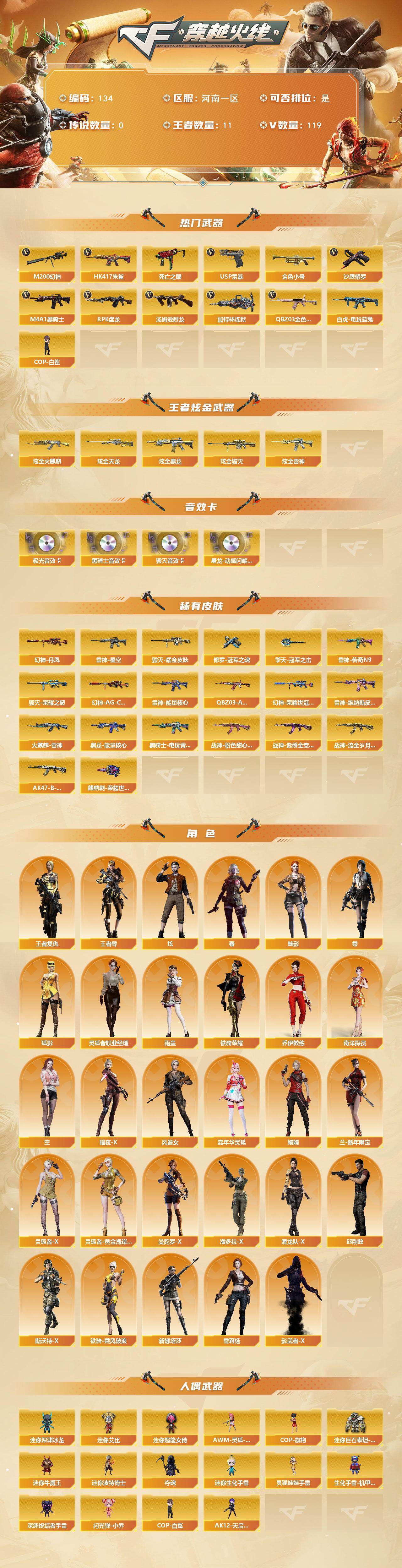 CFCMW422027穿越火线账号详情图2