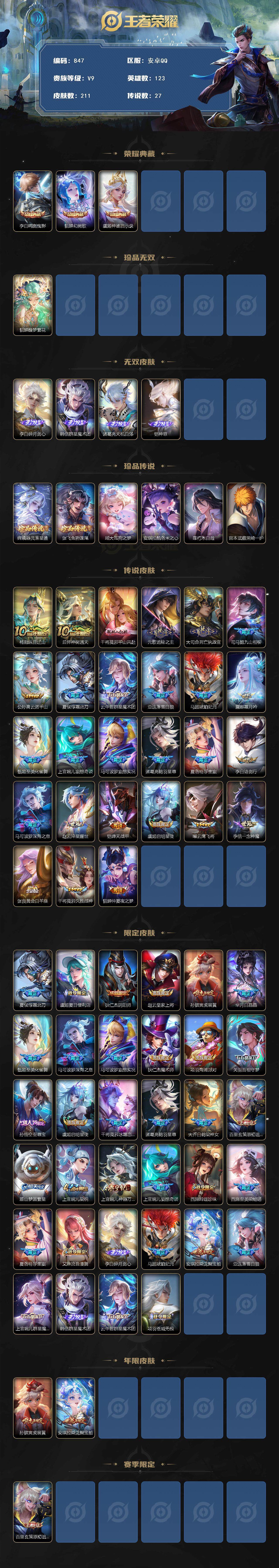 WZCMW3396179王者荣耀账号详情图2