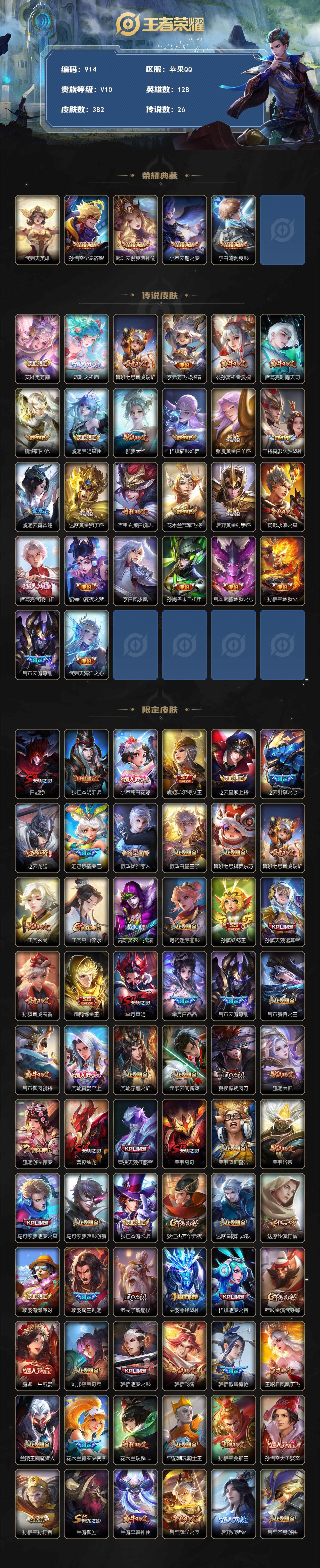 WZCMW3396493王者荣耀账号详情图2