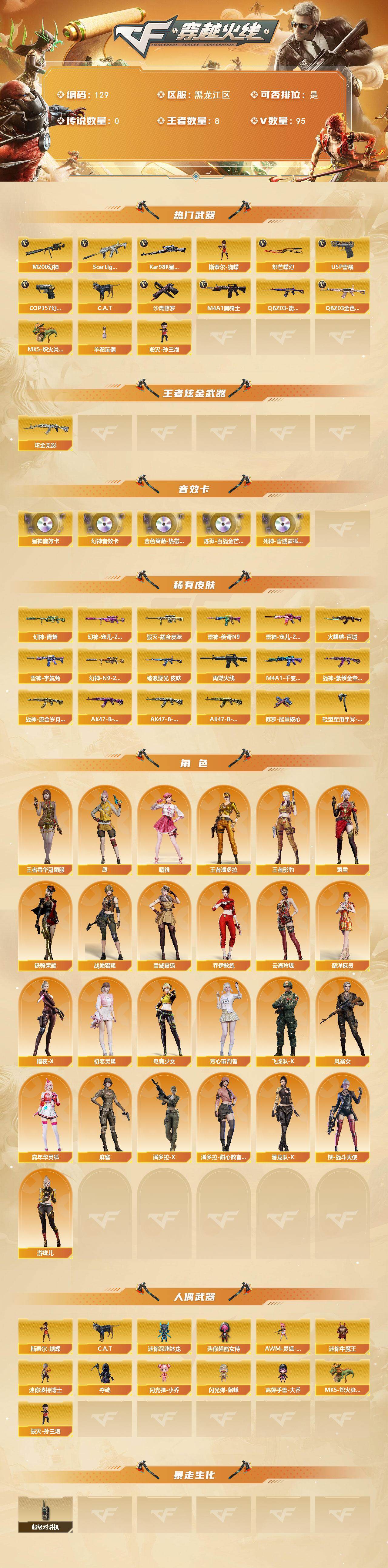 CFCMW422126穿越火线账号详情图2