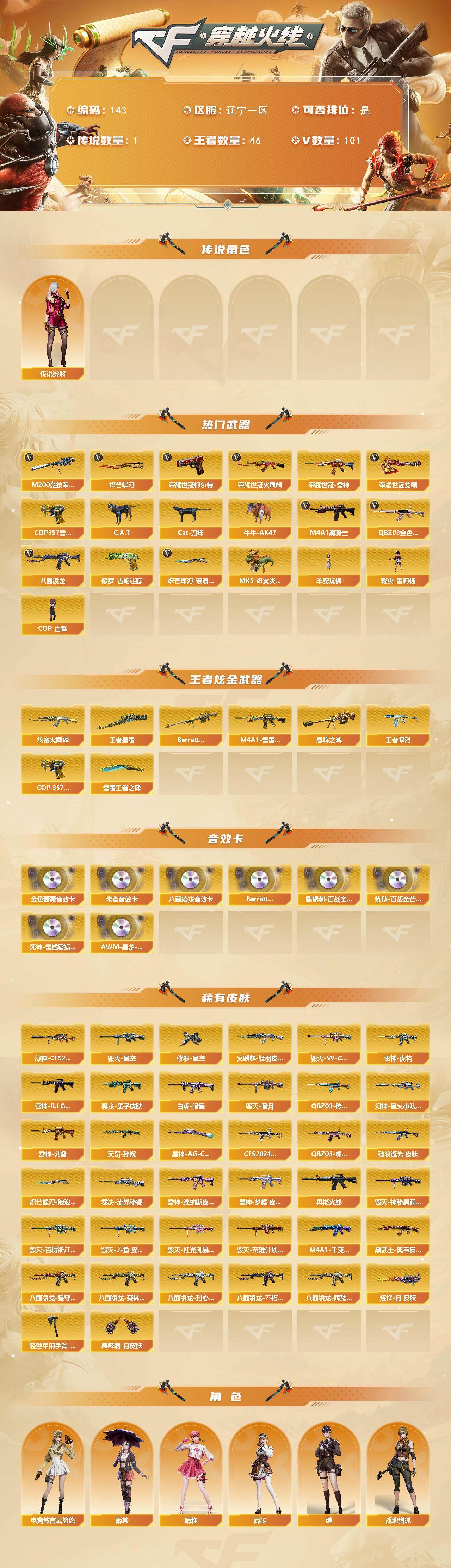 CFCMW422138穿越火线账号详情图2