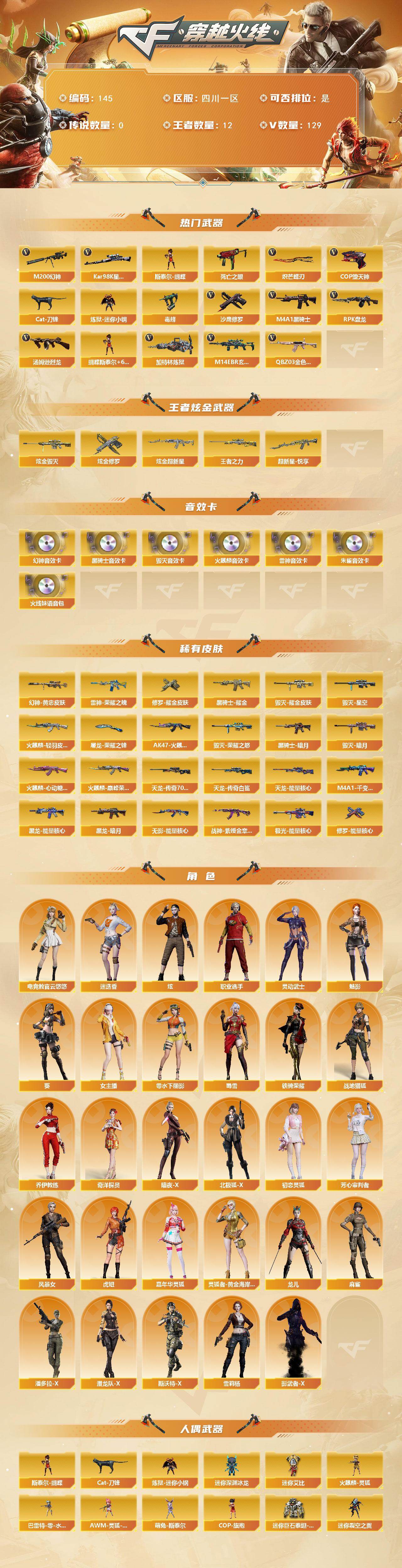 CFCMW422087穿越火线账号详情图2