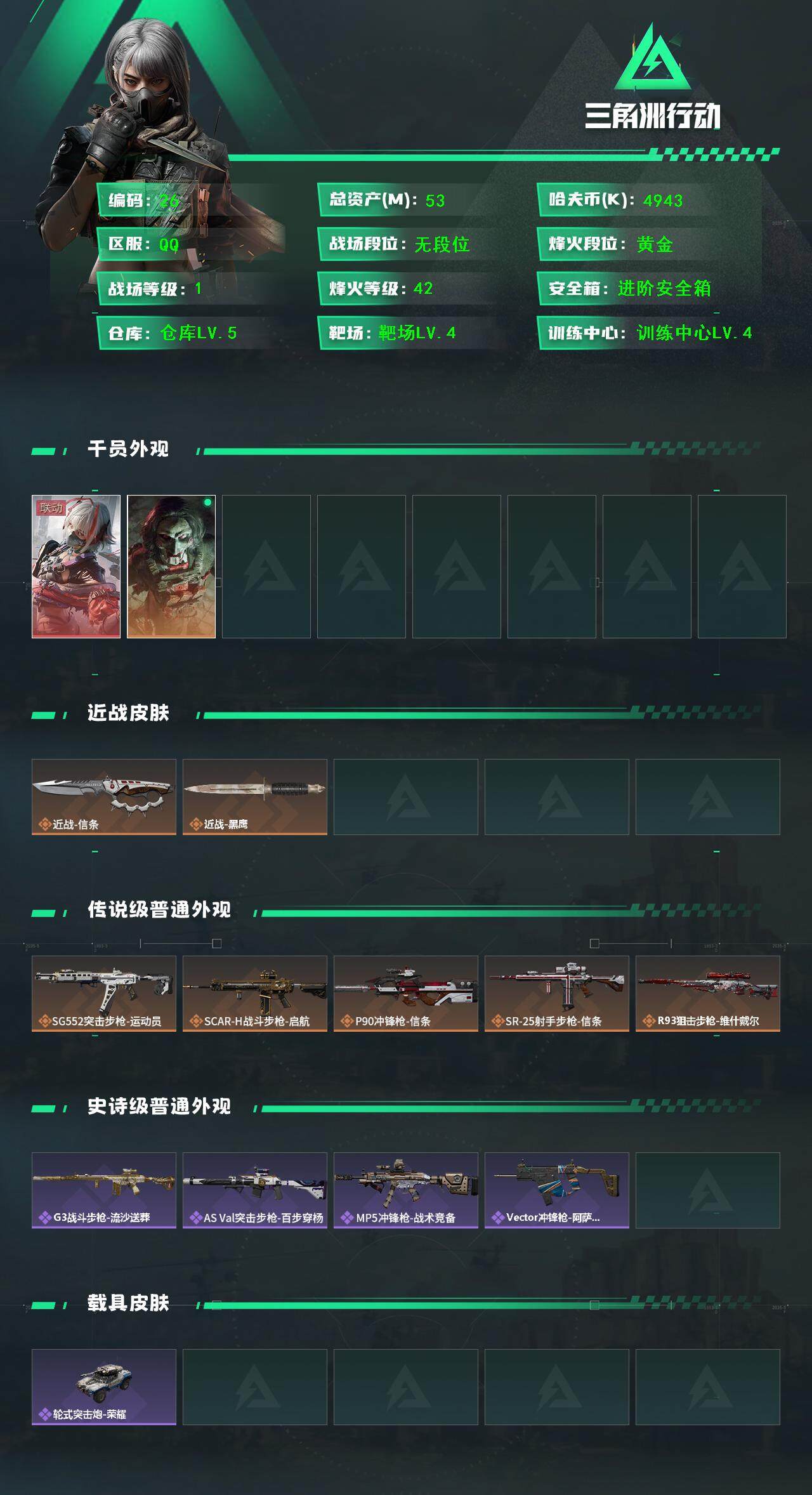 SJZCMW425948三角洲行动账号详情图2