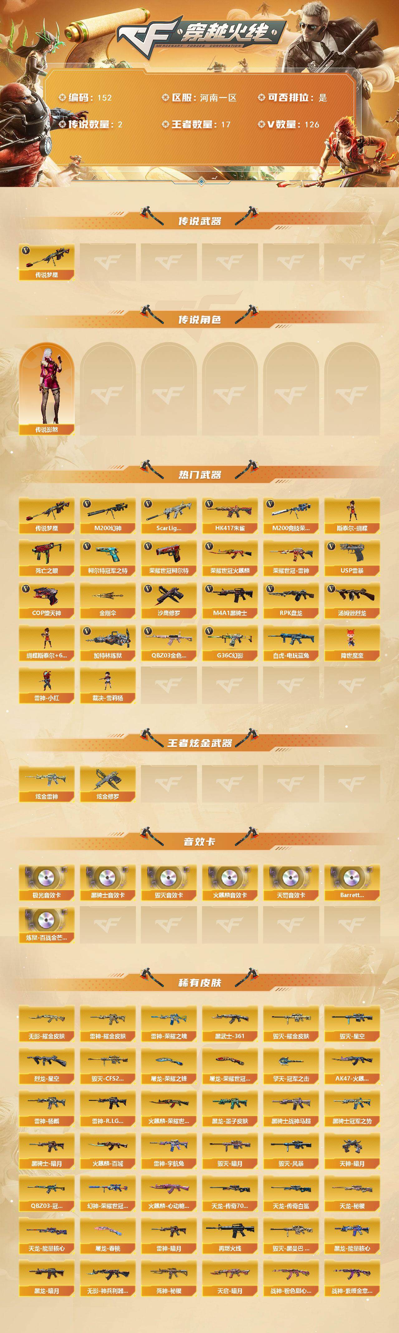 CFCMW422183穿越火线账号详情图2