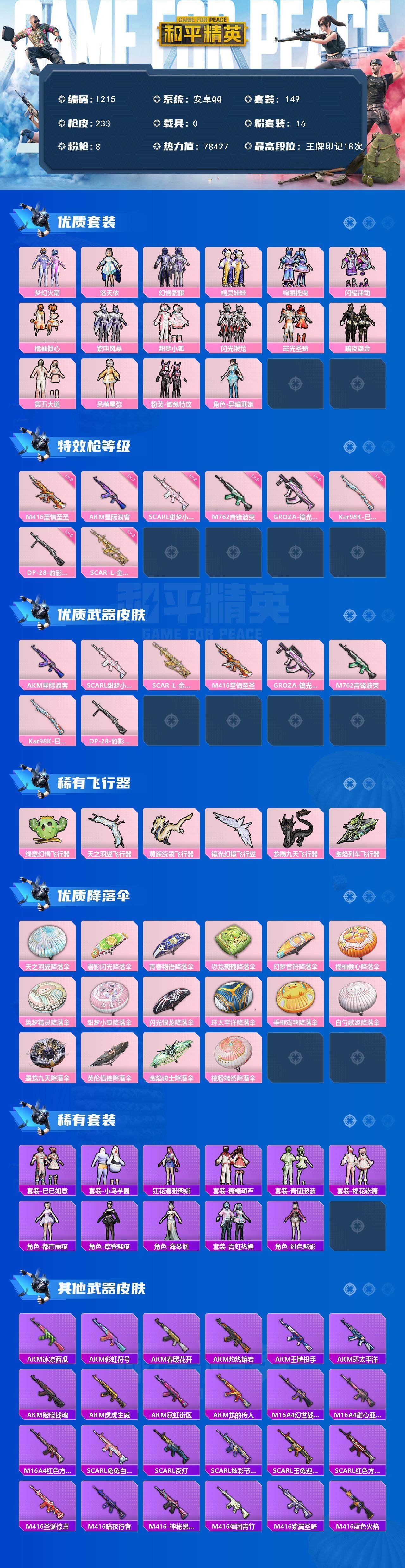 HPCMW3426438和平精英账号详情图2 HPCMW3426438和平精英账号详情图2