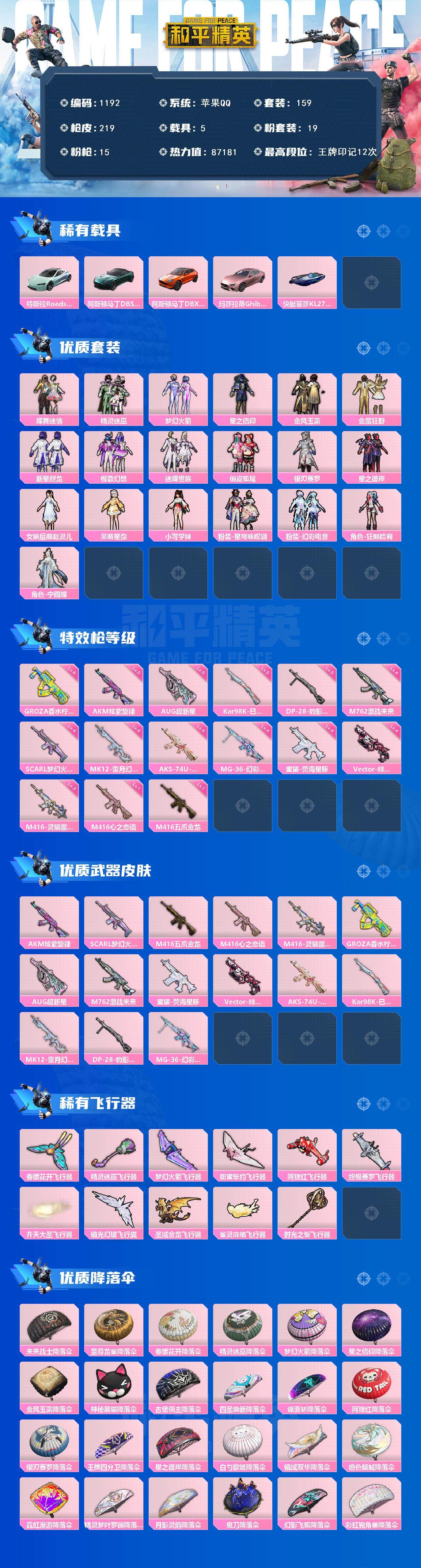 HPCMW3426460和平精英账号详情图2 HPCMW3426460和平精英账号详情图2