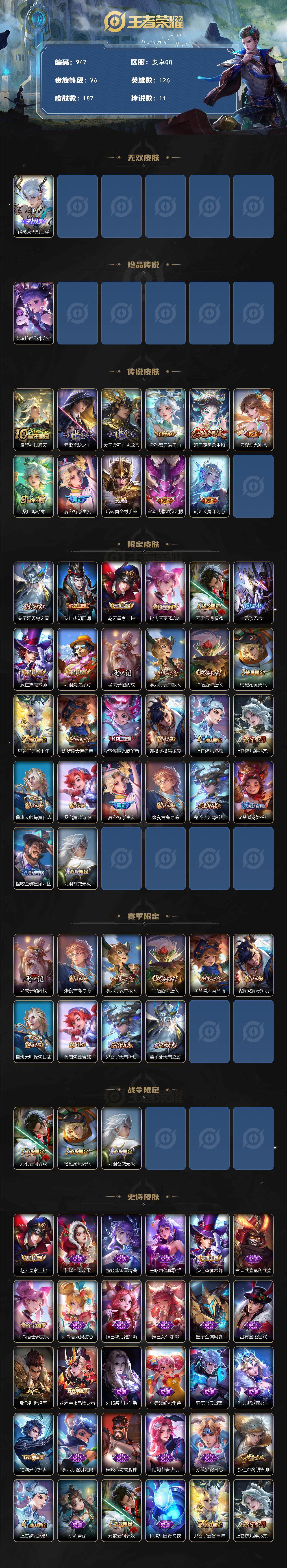 WZCMW3397919王者荣耀账号详情图2