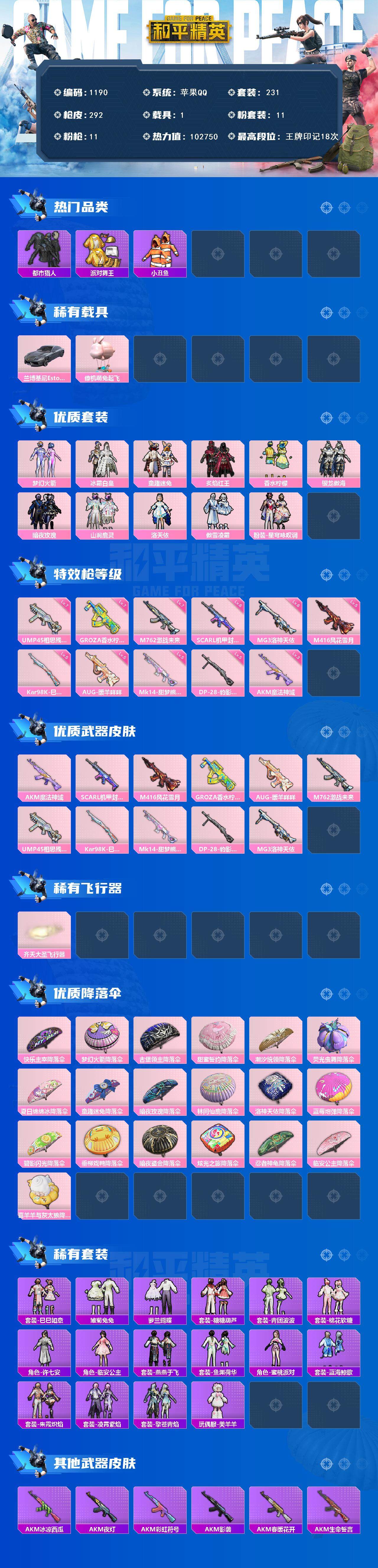 HPCMW3426467和平精英账号详情图2 HPCMW3426467和平精英账号详情图2