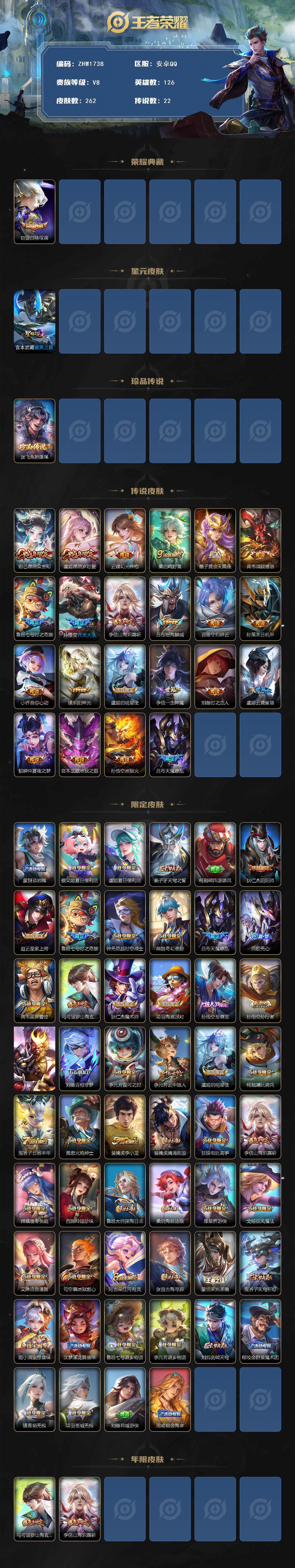 WZCMW3481187王者荣耀账号详情图2