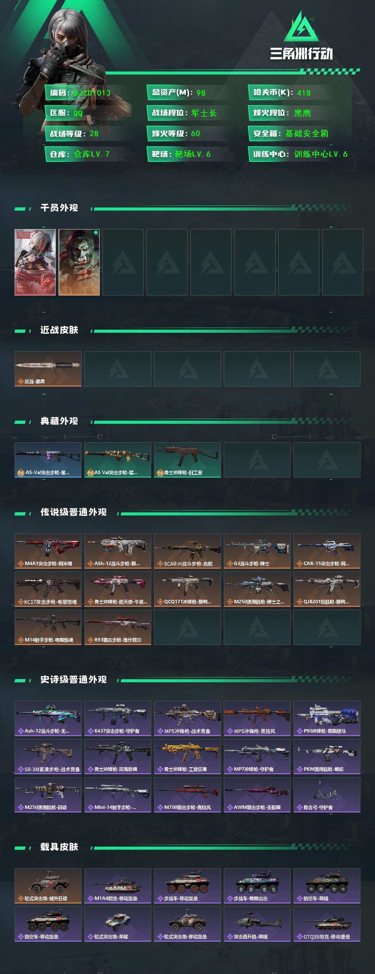 SJZEY374239三角洲行动账号详情图2 SJZEY374239三角洲行动账号详情图2