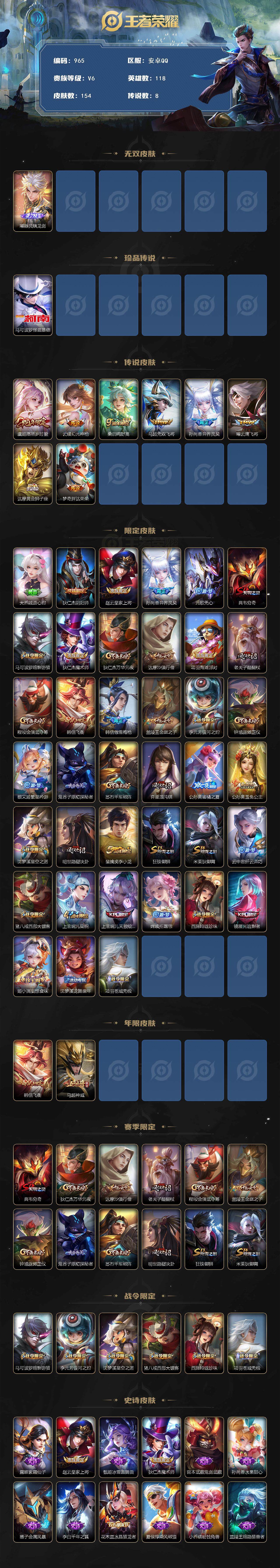 WZCMW3398341王者荣耀账号详情图2