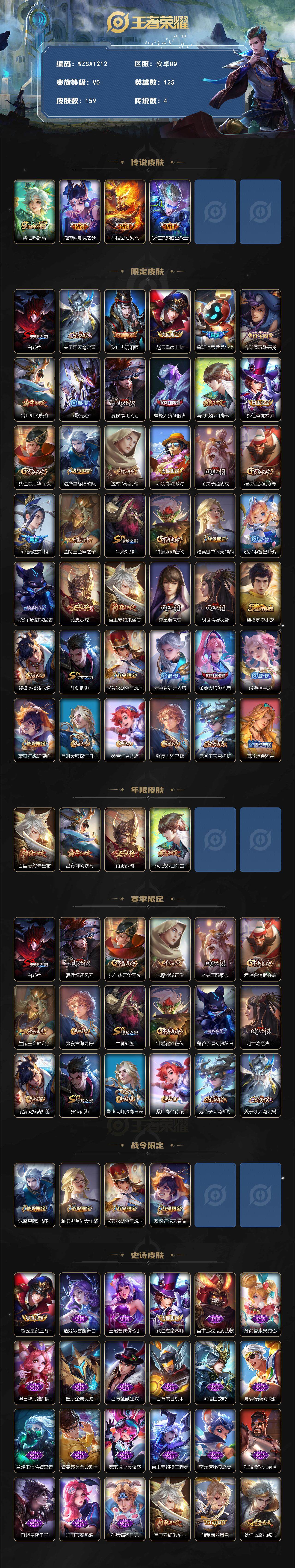 WZEY3399360王者荣耀账号详情图2