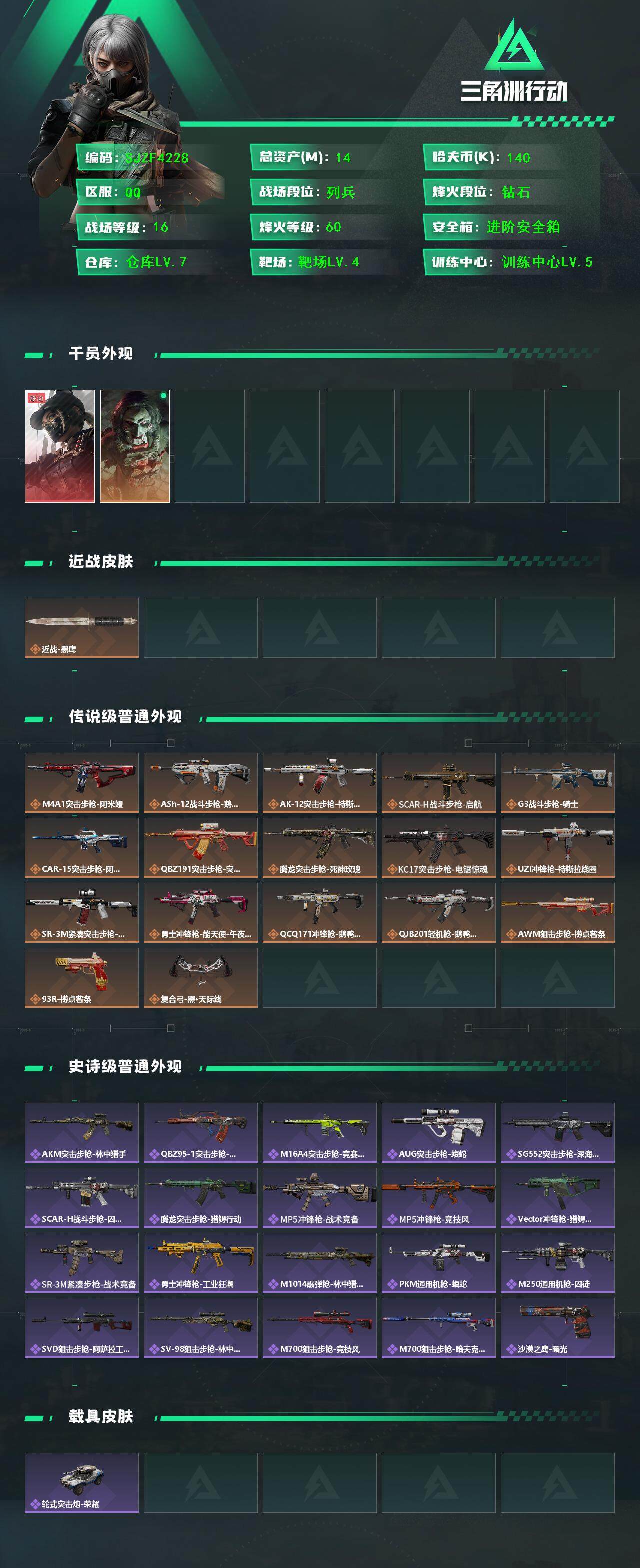 SJZCMW386025三角洲行动账号详情图2 SJZCMW386025三角洲行动账号详情图2