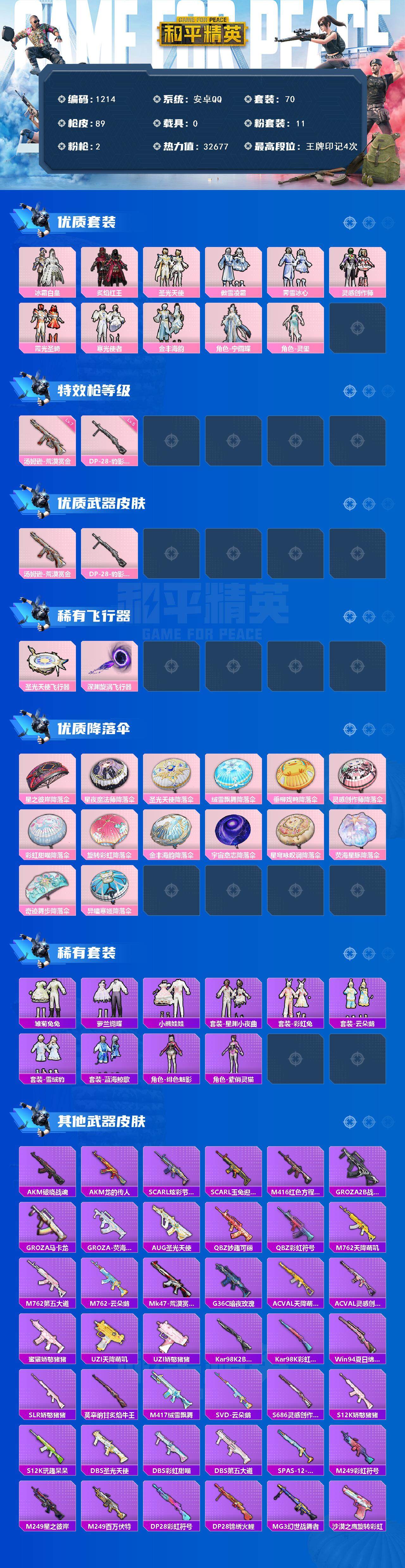 HPCMW3426437和平精英账号详情图2 HPCMW3426437和平精英账号详情图2