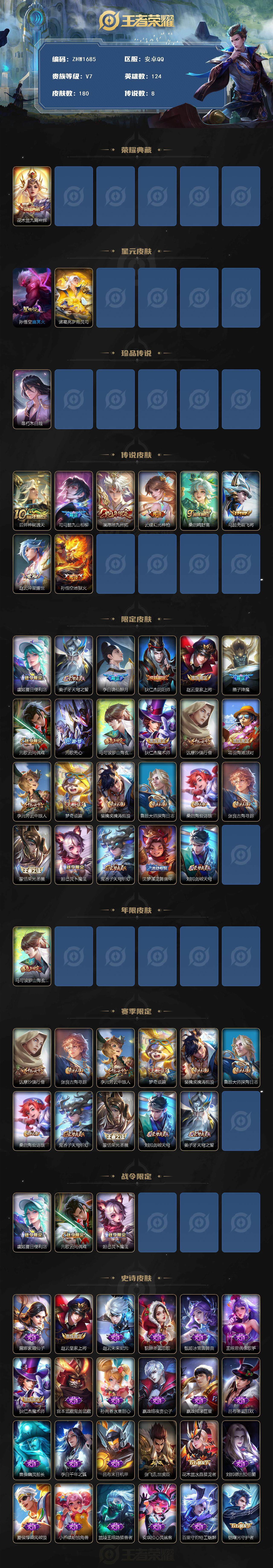 WZLX3399511王者荣耀账号详情图2