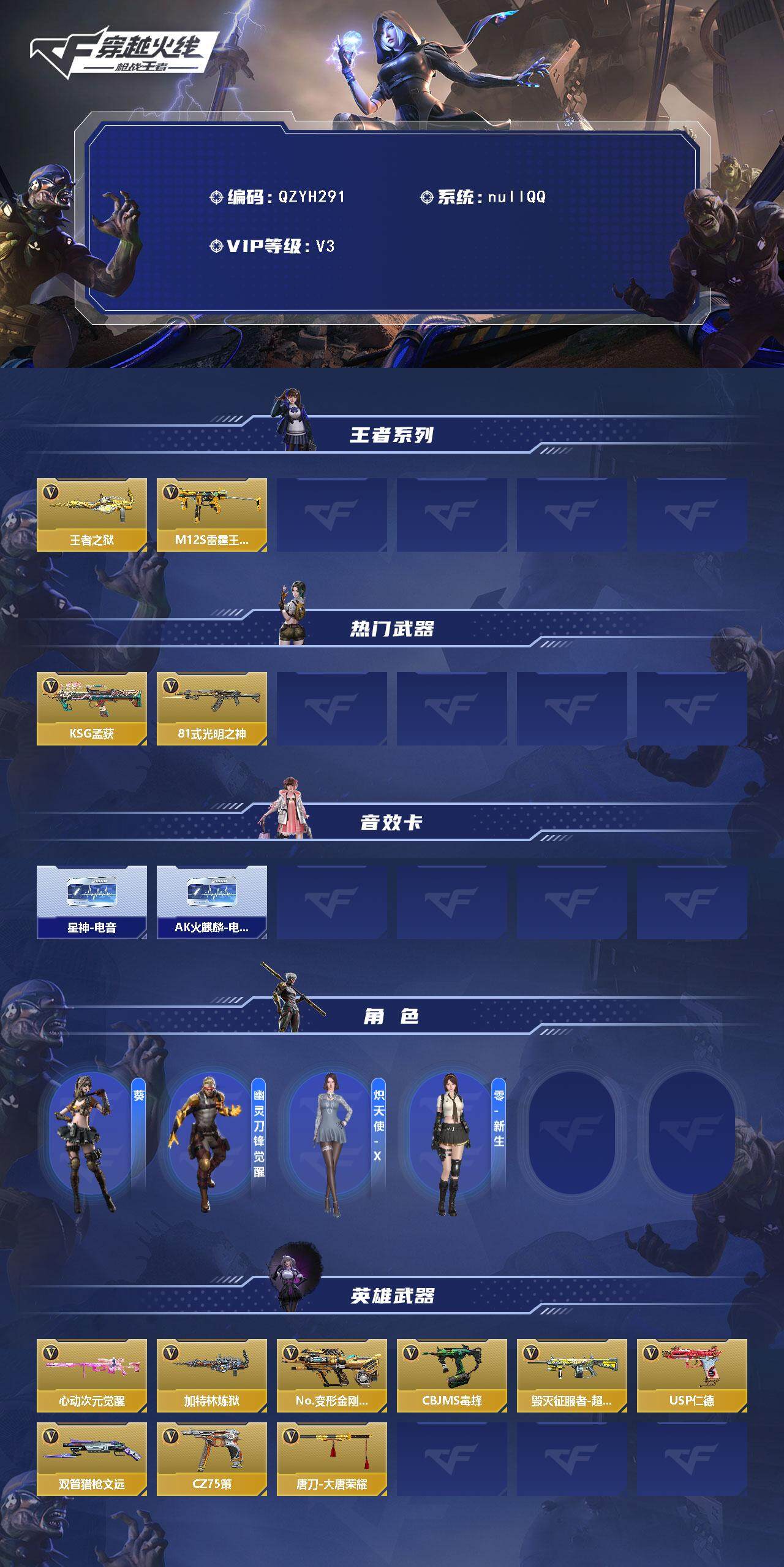 CFMEY367970枪战王者账号详情图2 CFMEY367970枪战王者账号详情图2