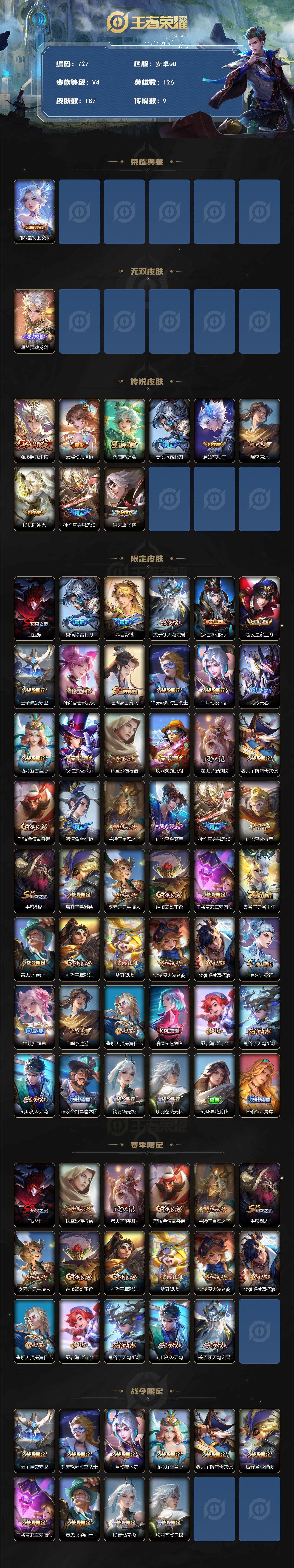 WZCMW3398774王者荣耀账号详情图2