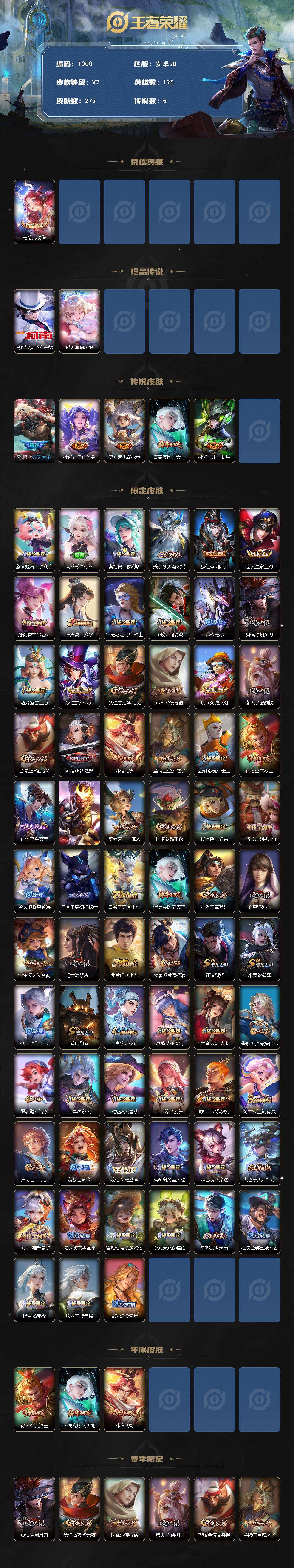 WZCMW3399153王者荣耀账号详情图2