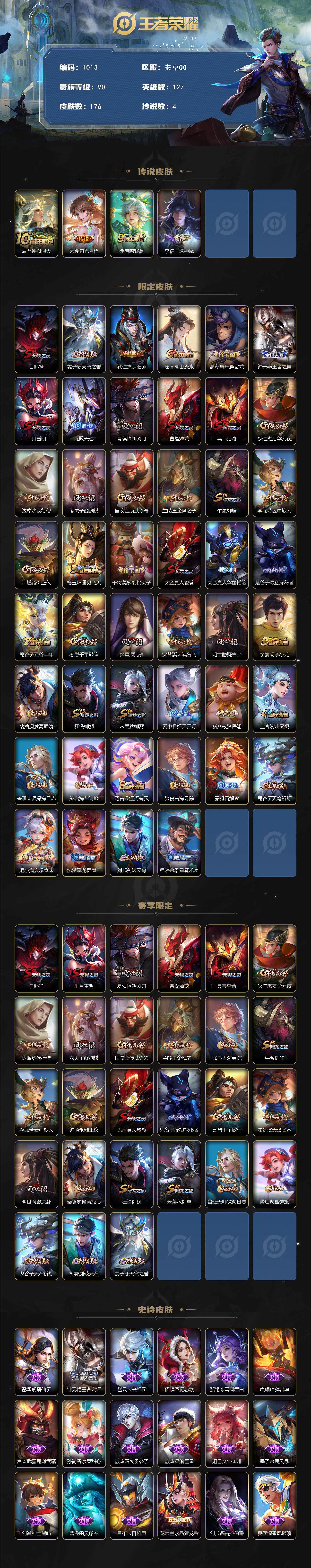 WZCMW3399178王者荣耀账号详情图2