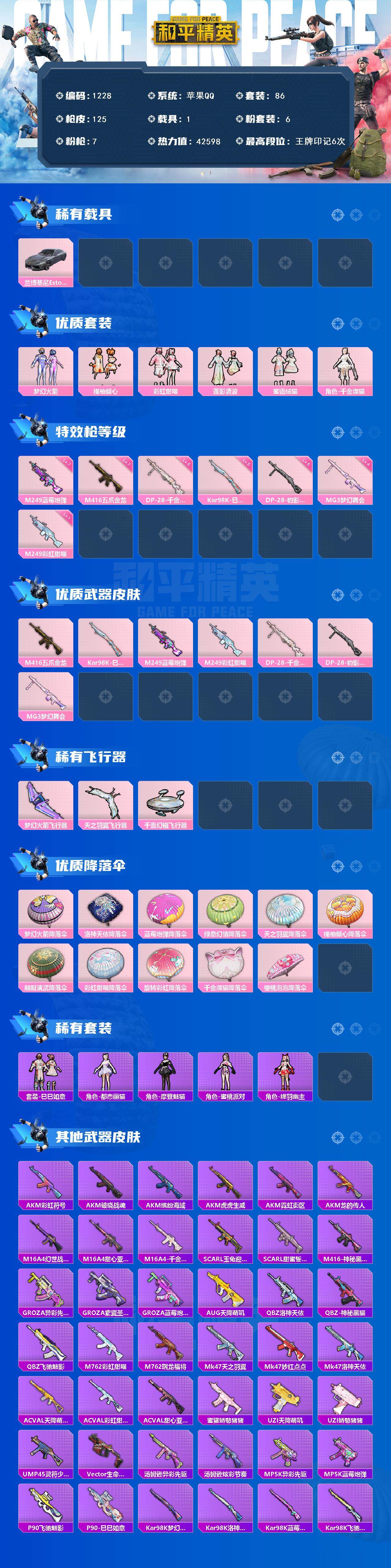 HPCMW3426504和平精英账号详情图2