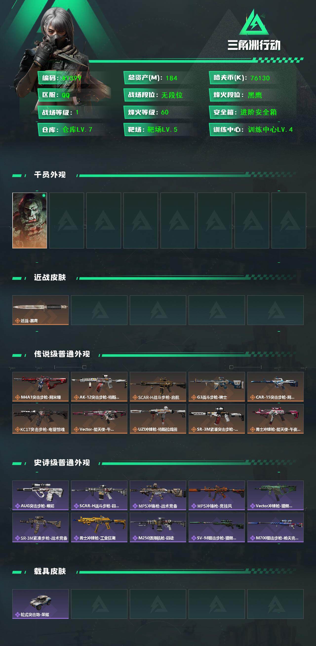 SJZCMW382454三角洲行动账号详情图3 SJZCMW382454三角洲行动账号详情图3